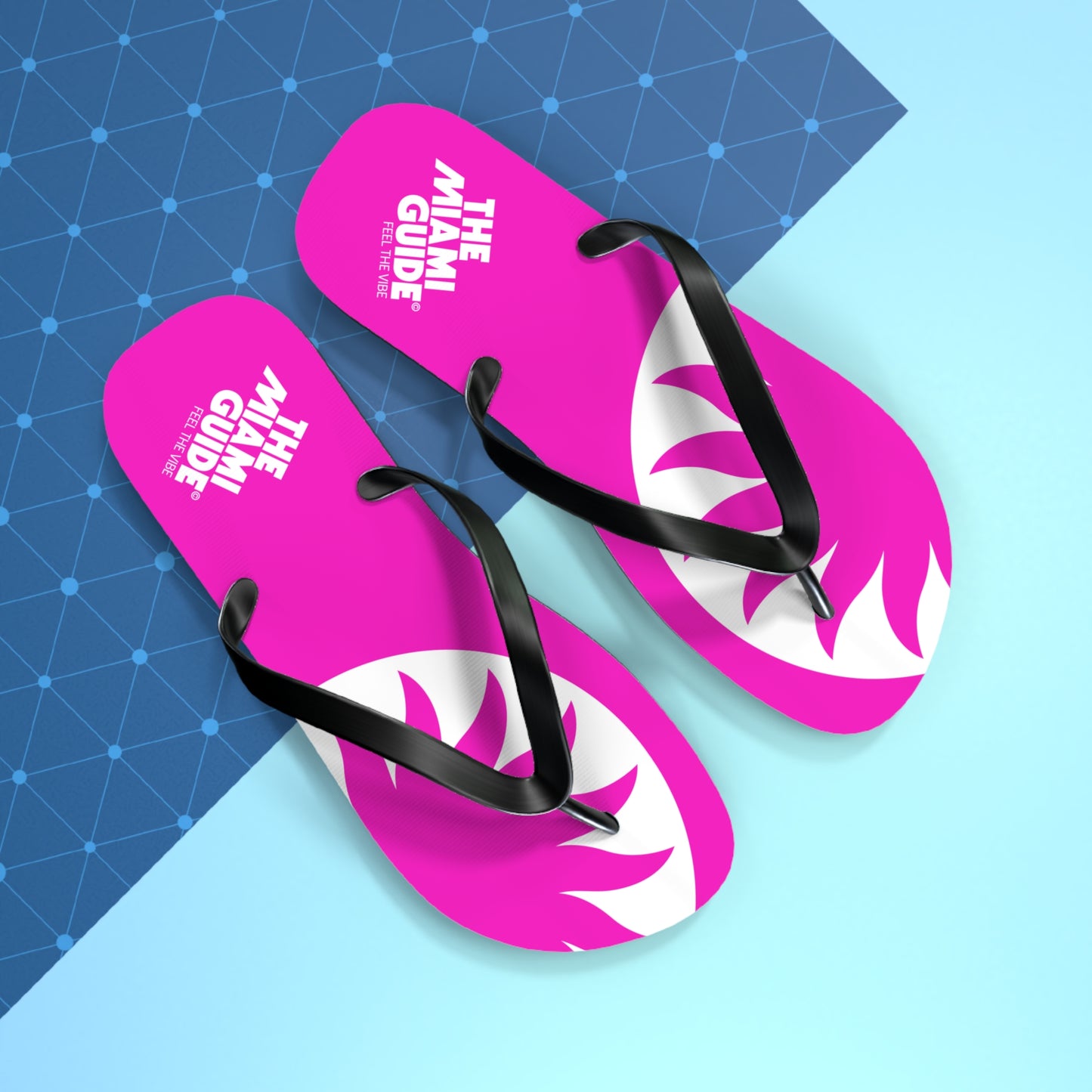 Vibrant Beach Flip Flops - Summer Footwear, Vacation Sandals, Pool Slides, Fun Outdoor Footwear, Summer Gift