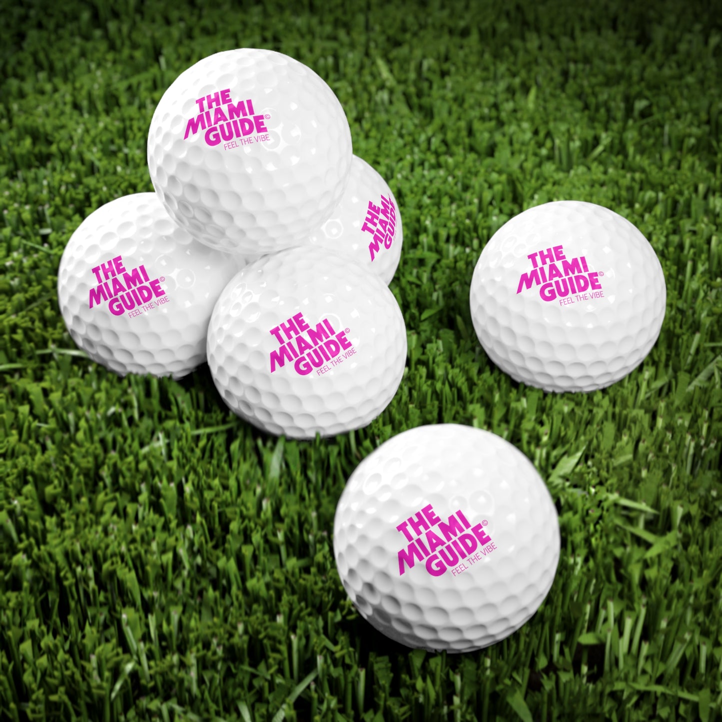 Miami Guide Golf Balls Set, Perfect Sports Gift