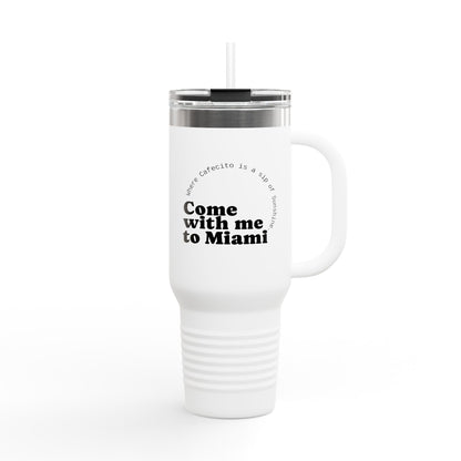 Miami Guide Travel Mug | 40oz, Perfect for Coffee Lovers, Travel, Outdoor Adventures