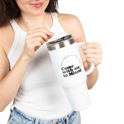 Miami Guide Travel Mug | 40oz, Perfect for Coffee Lovers, Travel, Outdoor Adventures