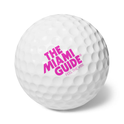 Miami Guide Golf Balls Set, Perfect Sports Gift