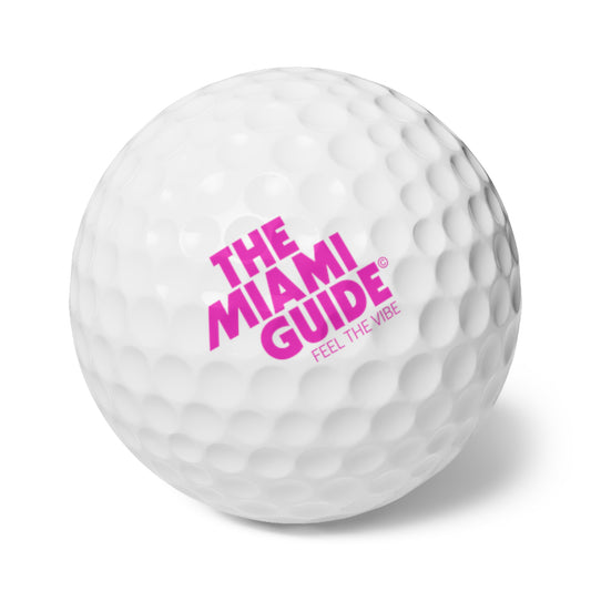 Miami Guide Golf Balls Set, Perfect Sports Gift