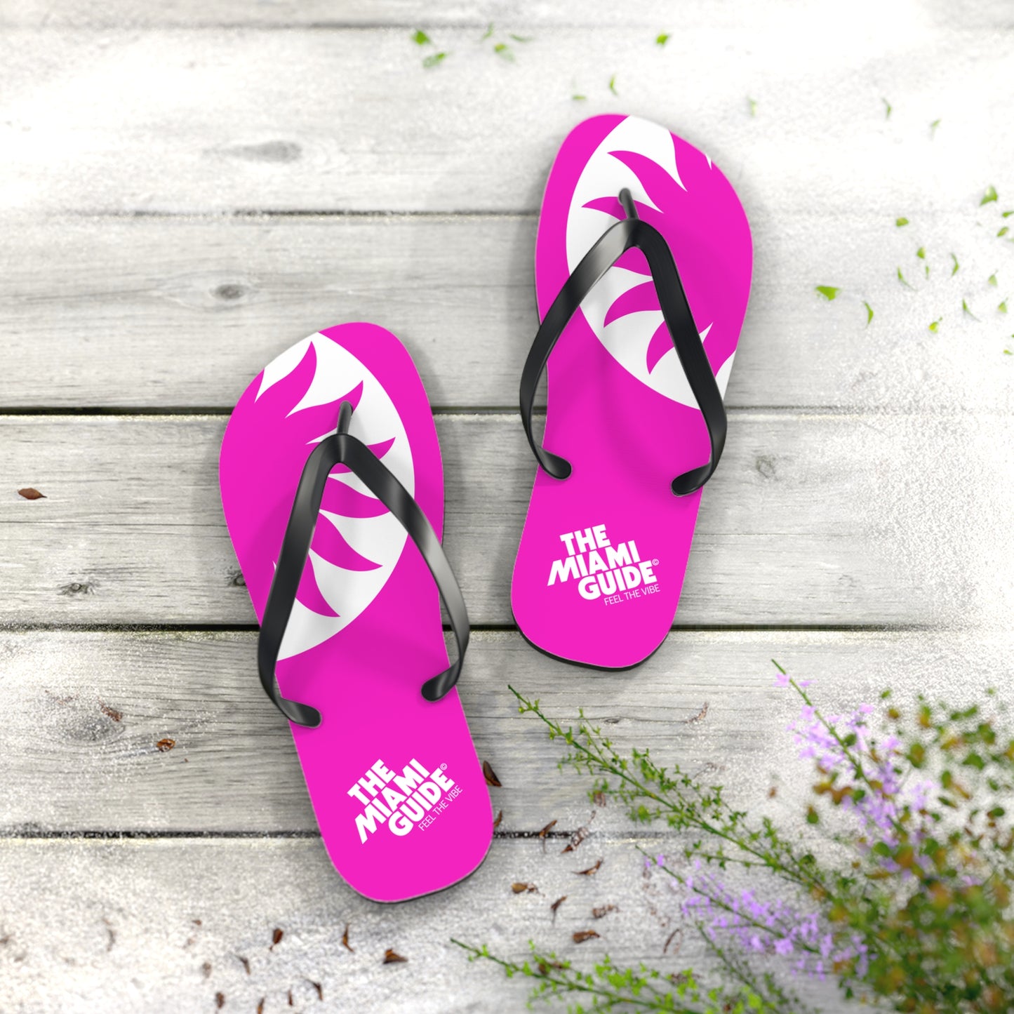 Vibrant Beach Flip Flops - Summer Footwear, Vacation Sandals, Pool Slides, Fun Outdoor Footwear, Summer Gift